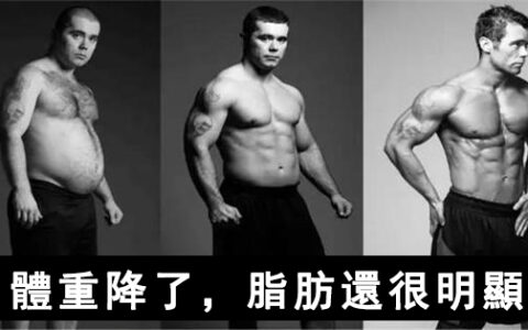 最近在運動減肥，體重已經降到標準值了，可是肚子的脂肪還是很明顯。怎麽辦好呢？