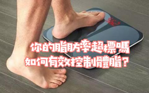 你的脂肪率超標嗎？如何有效控制體脂？