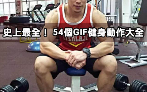 史上最全！ 54個GIF健身動作大全，趕緊收藏！