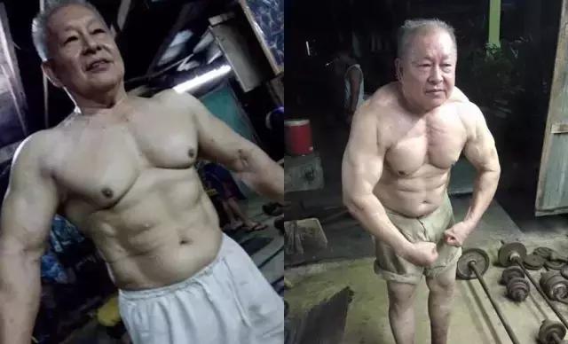 74歲依舊滿身肌肉，教人健身收一元，他的老年生活有不一樣的精彩