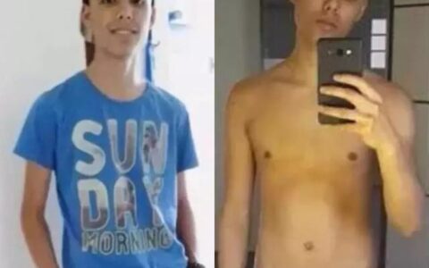 巴西16歲少年，徒手健身一年增重28斤，成功逆襲肌肉男！