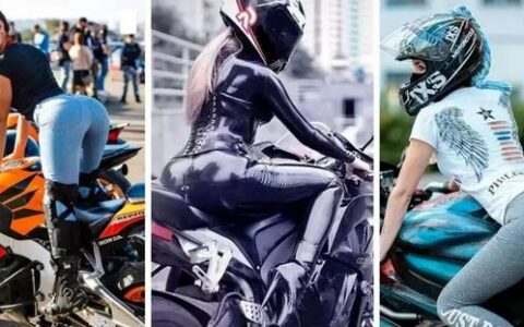 女生騎摩托車時，為什麼高高翹起她們的臀部？