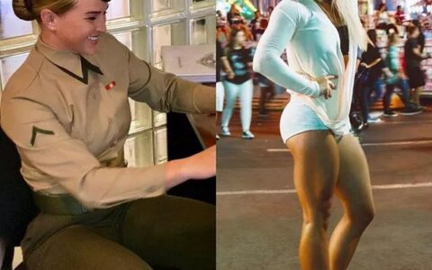 美國女兵身材如何？她褪去軍裝後展現身材女神當之無愧