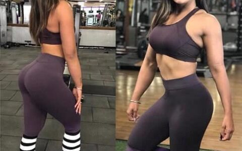 印度女生健身5年，身材凹凸有致不顯胖，自信展示迷人翹臀