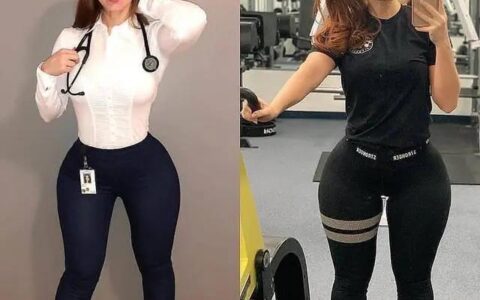 美女醫生愛健身，身高1米5練出強壯身材，征服1米9運動員！