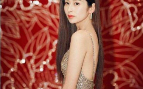 穎兒穿長裙露出美背和美腿，胖妞逆襲呈女神，是奇跡也是努力